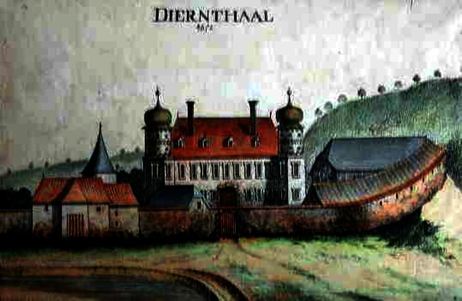 Schloß Thürnthal, Zeichnung von Georg M. Vischer